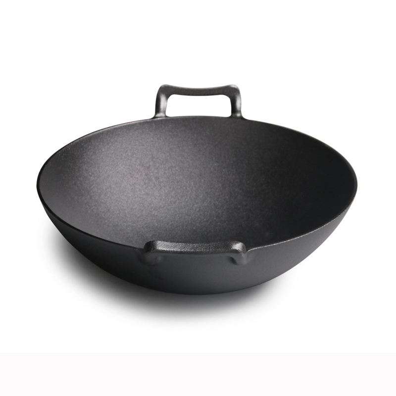 Ceramic Kamado BBQ Grill accrssories Cast Iron Skillet Cast Iron Pot​ (1)